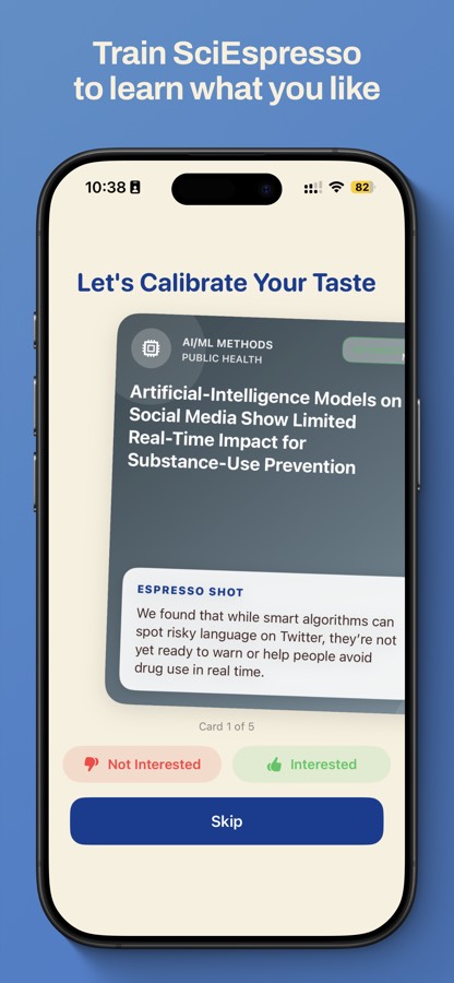 Calibration screen preview